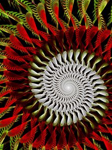 Preview wallpaper spiral, multicolored, swirling, fractal, abstraction