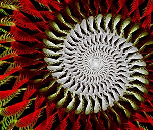 Preview wallpaper spiral, multicolored, swirling, fractal, abstraction