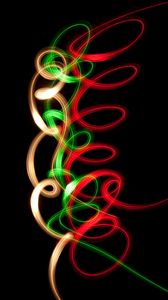 Preview wallpaper spiral, neon, line, twisted