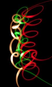 Preview wallpaper spiral, neon, line, twisted