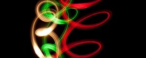 Preview wallpaper spiral, neon, line, twisted