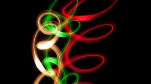 Preview wallpaper spiral, neon, line, twisted