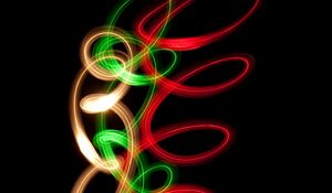 Preview wallpaper spiral, neon, line, twisted