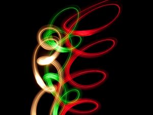 Preview wallpaper spiral, neon, line, twisted