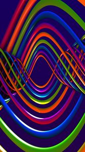 Preview wallpaper spiral, plexus, multicolored