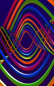 Preview wallpaper spiral, plexus, multicolored