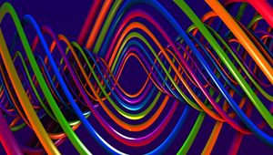 Preview wallpaper spiral, plexus, multicolored