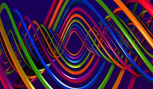 Preview wallpaper spiral, plexus, multicolored