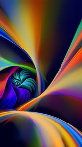 Preview wallpaper spiral, rotation, line, colorful