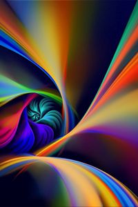 Preview wallpaper spiral, rotation, line, colorful