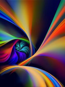 Preview wallpaper spiral, rotation, line, colorful