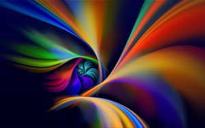 Preview wallpaper spiral, rotation, line, colorful