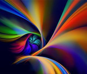 Preview wallpaper spiral, rotation, line, colorful