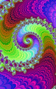 Preview wallpaper spiral, rotation, optical illusion, multicolored