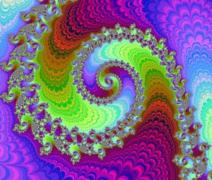 Preview wallpaper spiral, rotation, optical illusion, multicolored