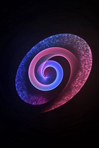 Preview wallpaper spiral, shape, background, colorful, rainbow