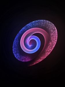 Preview wallpaper spiral, shape, background, colorful, rainbow