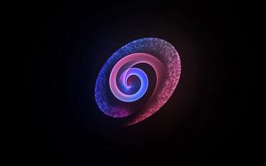 Preview wallpaper spiral, shape, background, colorful, rainbow