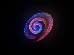 Preview wallpaper spiral, shape, background, colorful, rainbow