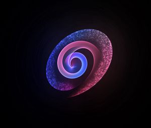 Preview wallpaper spiral, shape, background, colorful, rainbow