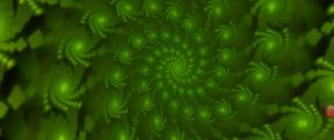 Preview wallpaper spiral, shapes, background, green, abstraction