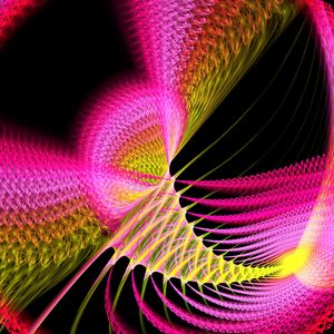 Preview wallpaper spiral, shapes, intersection, background, abstraction