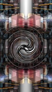 Preview wallpaper spiral, shapes, transparent, abstraction