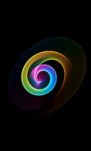 Preview wallpaper spiral, spin, colorful, rainbow