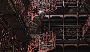 Preview wallpaper spiral staircase, stairs, forging, pattern