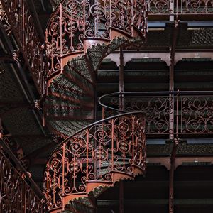 Preview wallpaper spiral staircase, stairs, forging, pattern