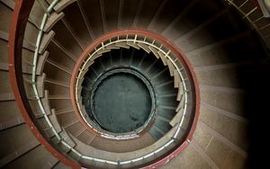 Preview wallpaper spiral, stairs, steps, railing