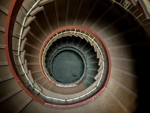 Preview wallpaper spiral, stairs, steps, railing