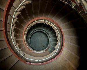 Preview wallpaper spiral, stairs, steps, railing