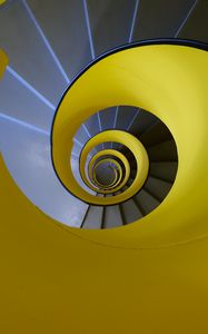 Preview wallpaper spiral, stairs, steps, railings, twisting