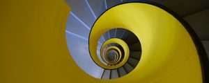 Preview wallpaper spiral, stairs, steps, railings, twisting