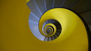 Preview wallpaper spiral, stairs, steps, railings, twisting