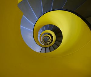 Preview wallpaper spiral, stairs, steps, railings, twisting