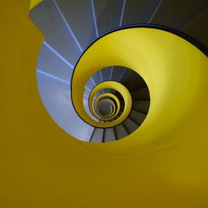 Preview wallpaper spiral, stairs, steps, railings, twisting