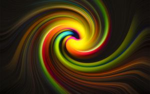 Preview wallpaper spiral, stripes, abstraction, bright