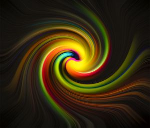 Preview wallpaper spiral, stripes, abstraction, bright