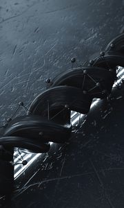 Preview wallpaper spiral, structure, 3d, black