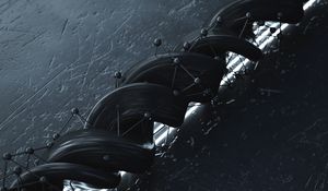 Preview wallpaper spiral, structure, 3d, black