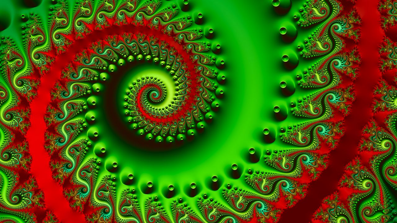 Wallpaper spiral, swirling, colorful, bright, fractal, 3d