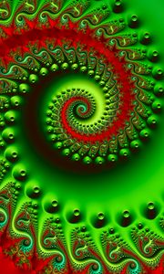 Preview wallpaper spiral, swirling, colorful, bright, fractal, 3d