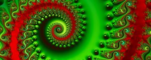 Preview wallpaper spiral, swirling, colorful, bright, fractal, 3d