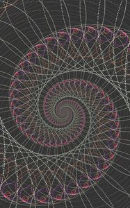 Preview wallpaper spiral, swirling, lines, tangled, abstraction