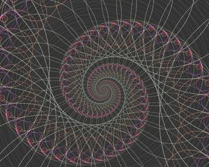 Preview wallpaper spiral, swirling, lines, tangled, abstraction