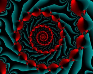 Preview wallpaper spiral, swirling, wavy, fractal, abstraction