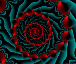 Preview wallpaper spiral, swirling, wavy, fractal, abstraction