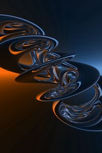 Preview wallpaper spiral, twisted, metal, form